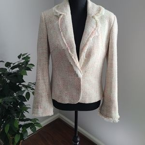 Spiegel Tweed like Cream Blazer Size 6